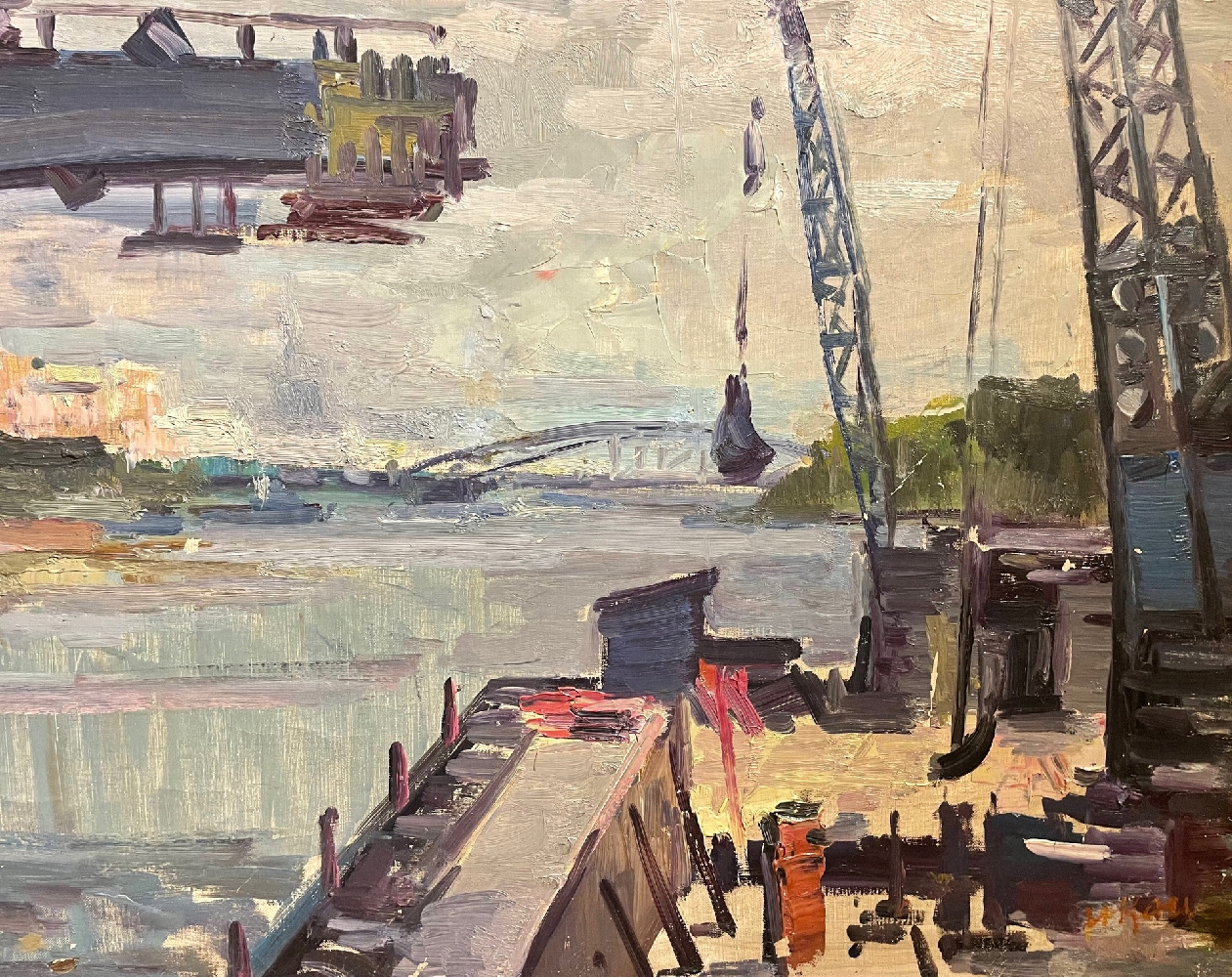 Кац Илья Львович. Строительство моста Кац Илья Львович. Строительство моста