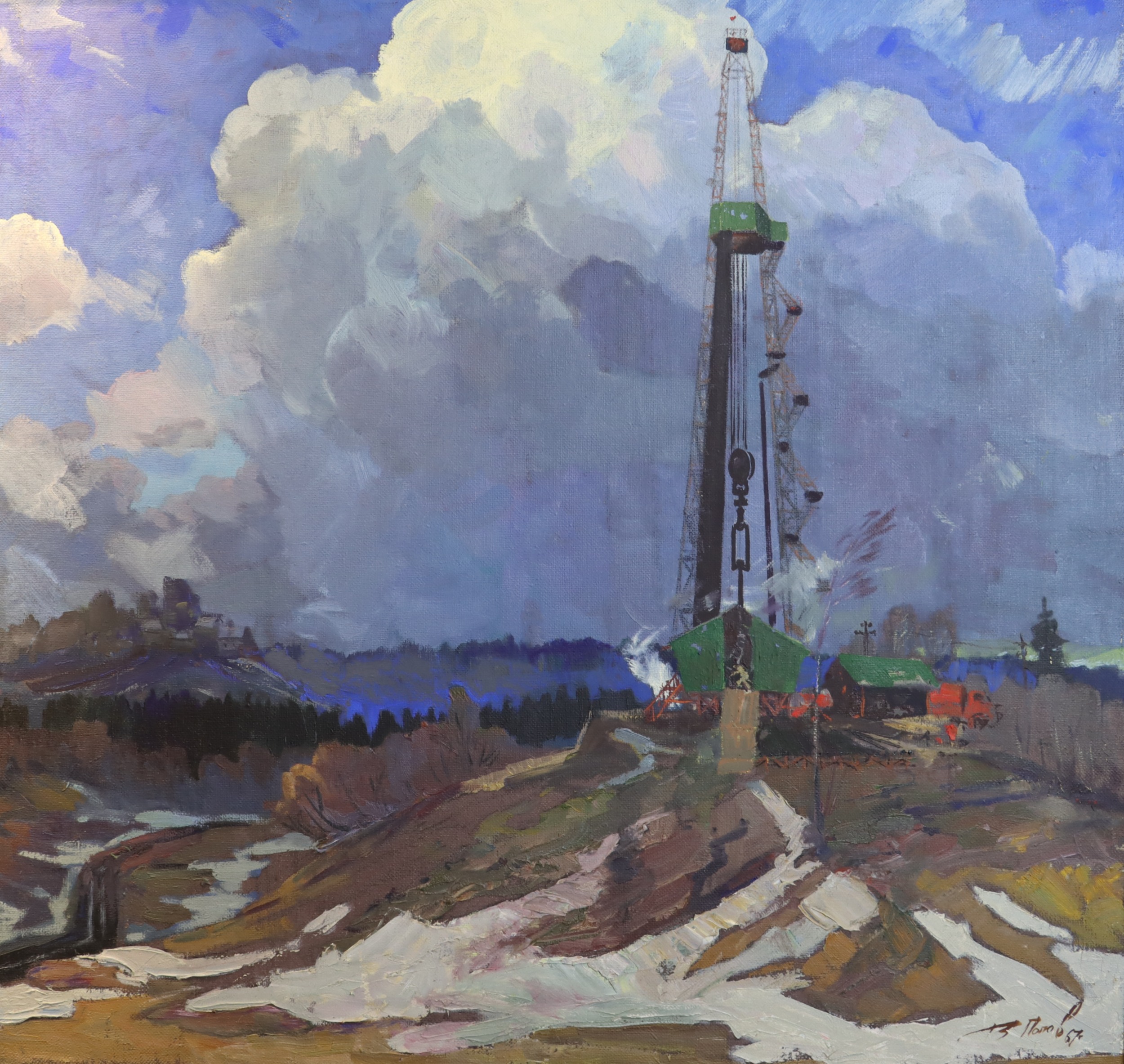 Попов Владимир Александрович. Новая вышка. Добыча нефти в Татарской АССР
