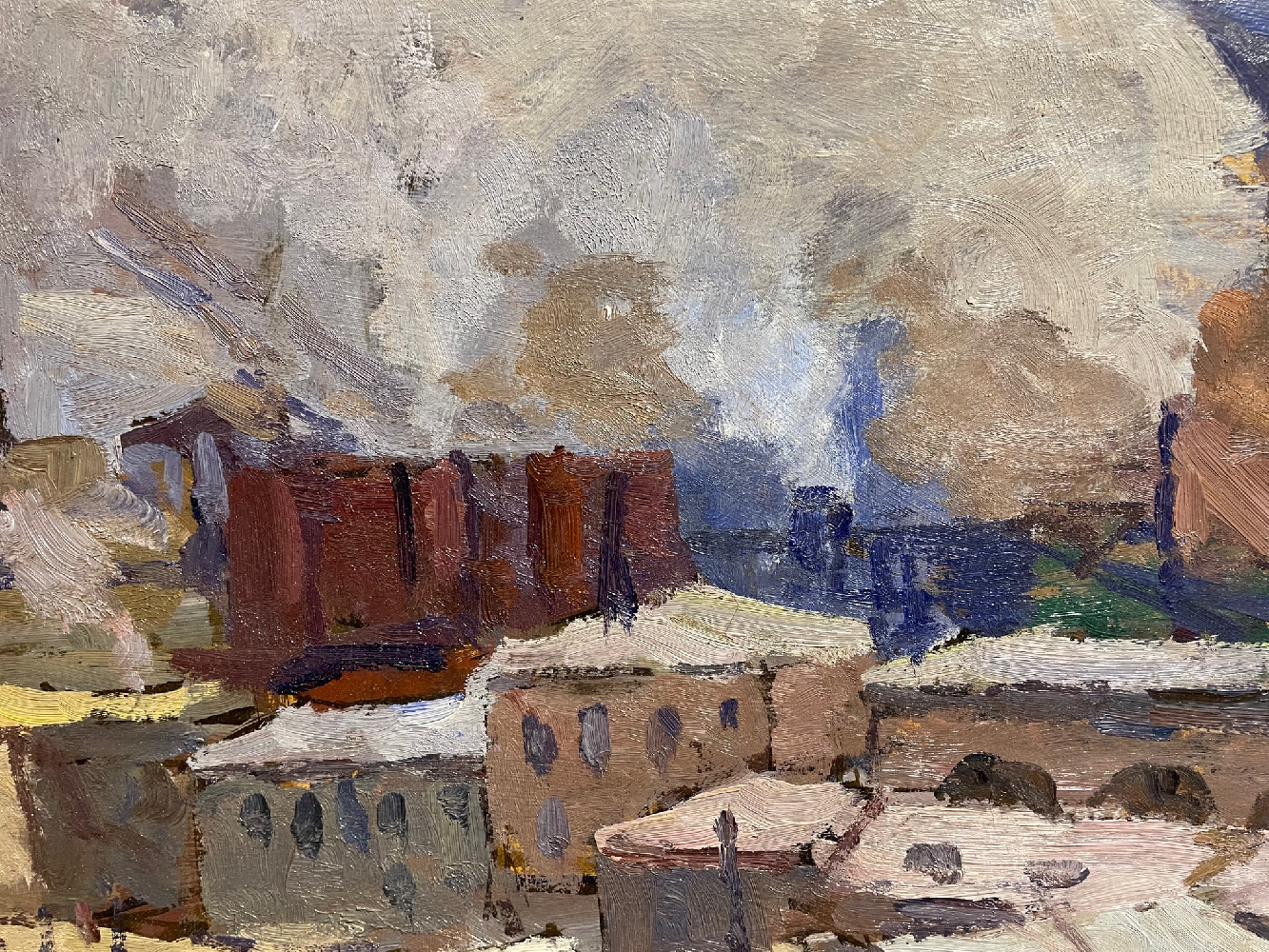 Царев Виктор Иванович. Индустриальный пейзаж.