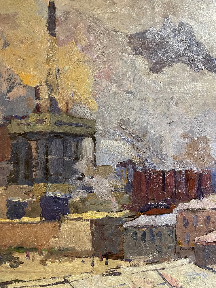 Царев Виктор Иванович. Индустриальный пейзаж.