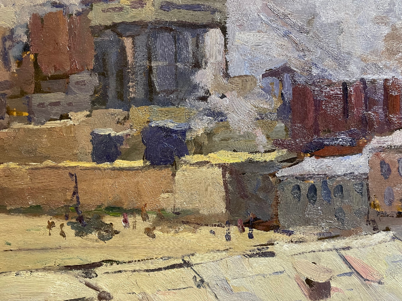 Царев Виктор Иванович. Индустриальный пейзаж.