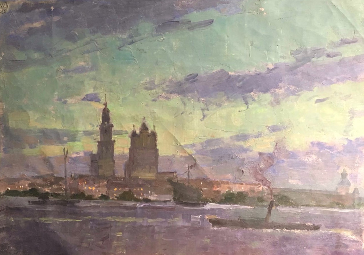 Кузнецов-Волжский Михаил Александрович. Вечерние силуэты Кузнецов-Волжский Михаил Александрович. Вечерние силуэты