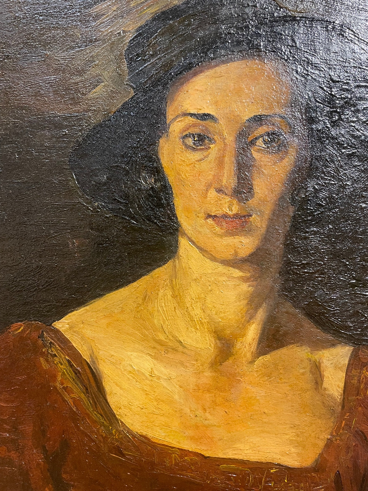 Бажбеук-Меликов ( Бажбеук- Меликян) Александр Александрович. Портрет дамы в черной шляпе. Бажбеук-Меликов ( Бажбеук- Меликян) Александр Александрович. Портрет дамы в черной шляпе.