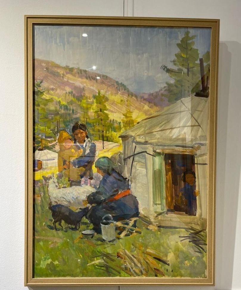 Саханов Александр Иванович. У юрты