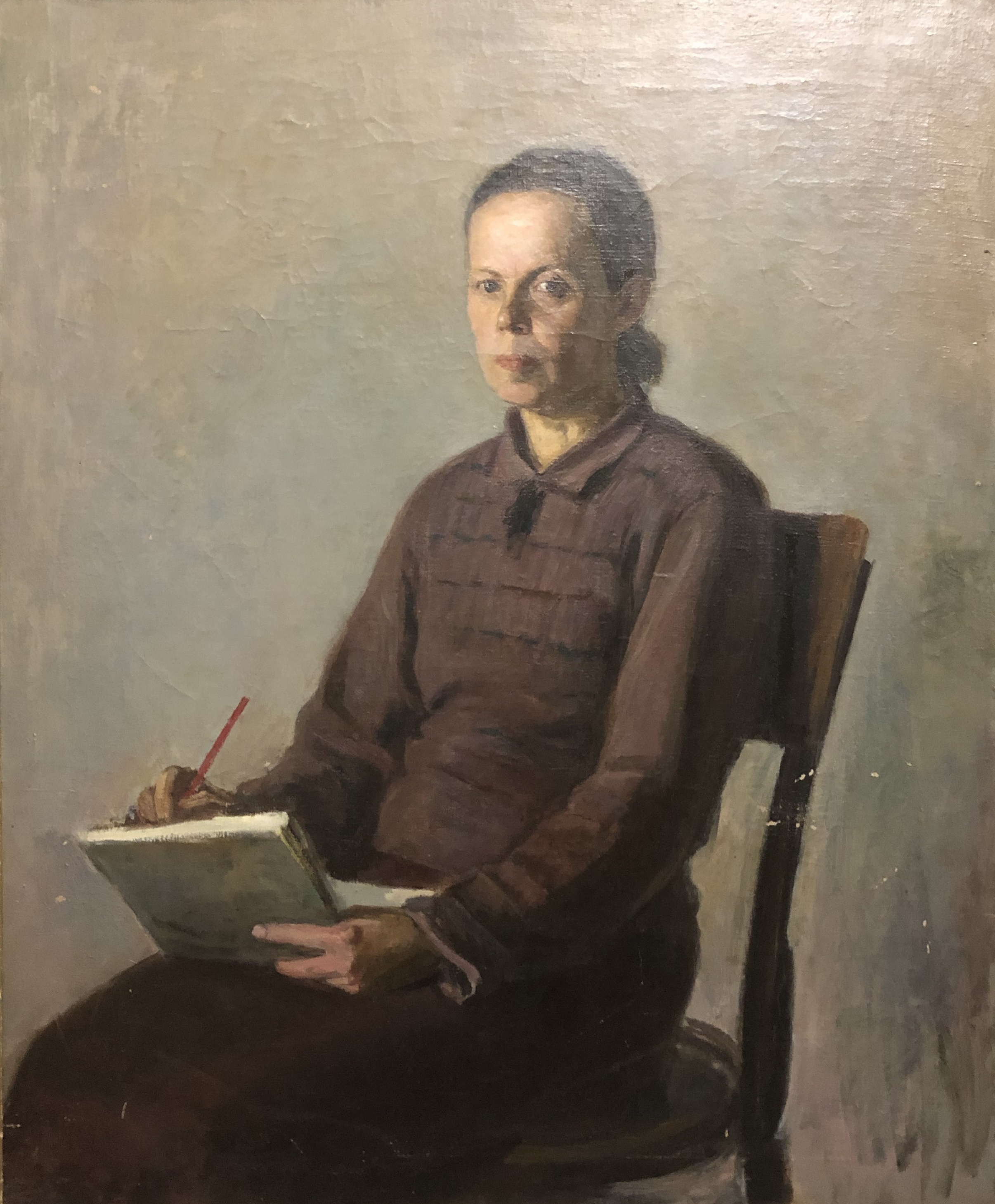 Лекомцев Константин Михайлович. Портрет художницы Гиппиус Лекомцев Константин Михайлович. Портрет художницы Гиппиус