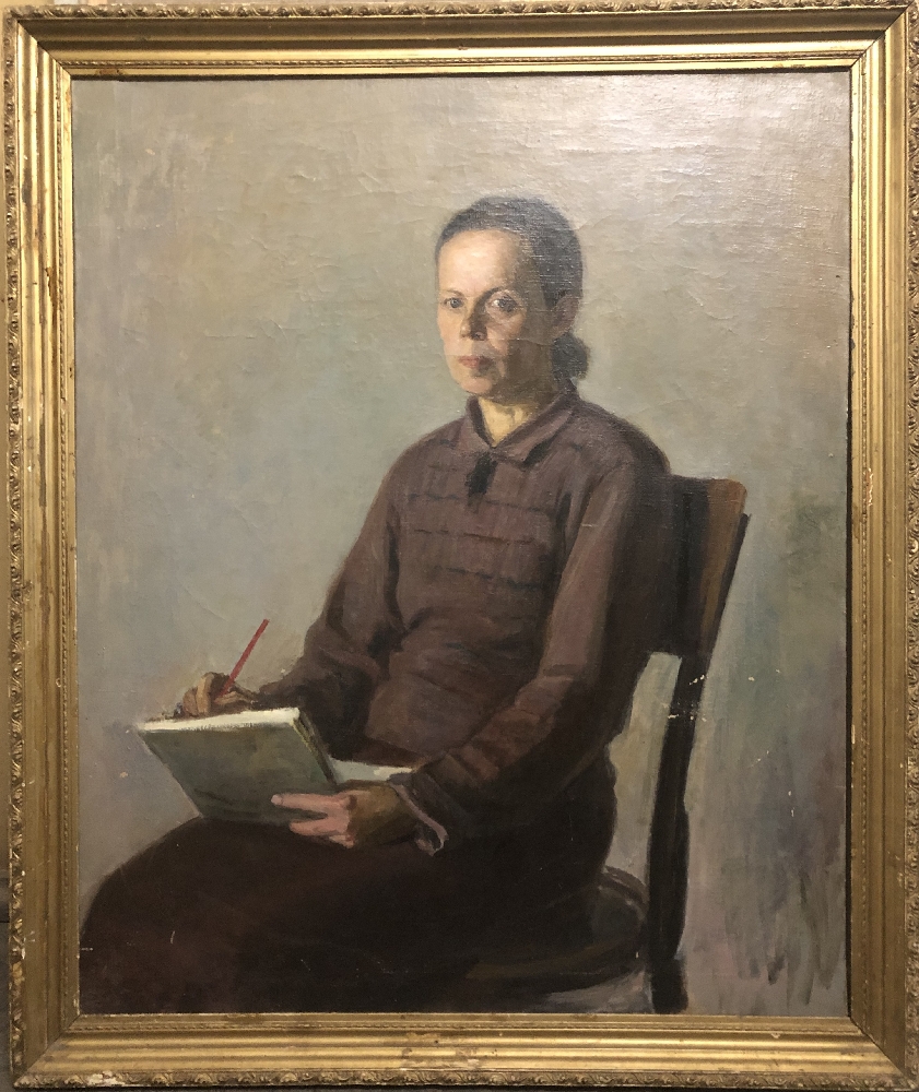 Лекомцев Константин Михайлович. Портрет художницы Гиппиус Лекомцев Константин Михайлович. Портрет художницы Гиппиус
