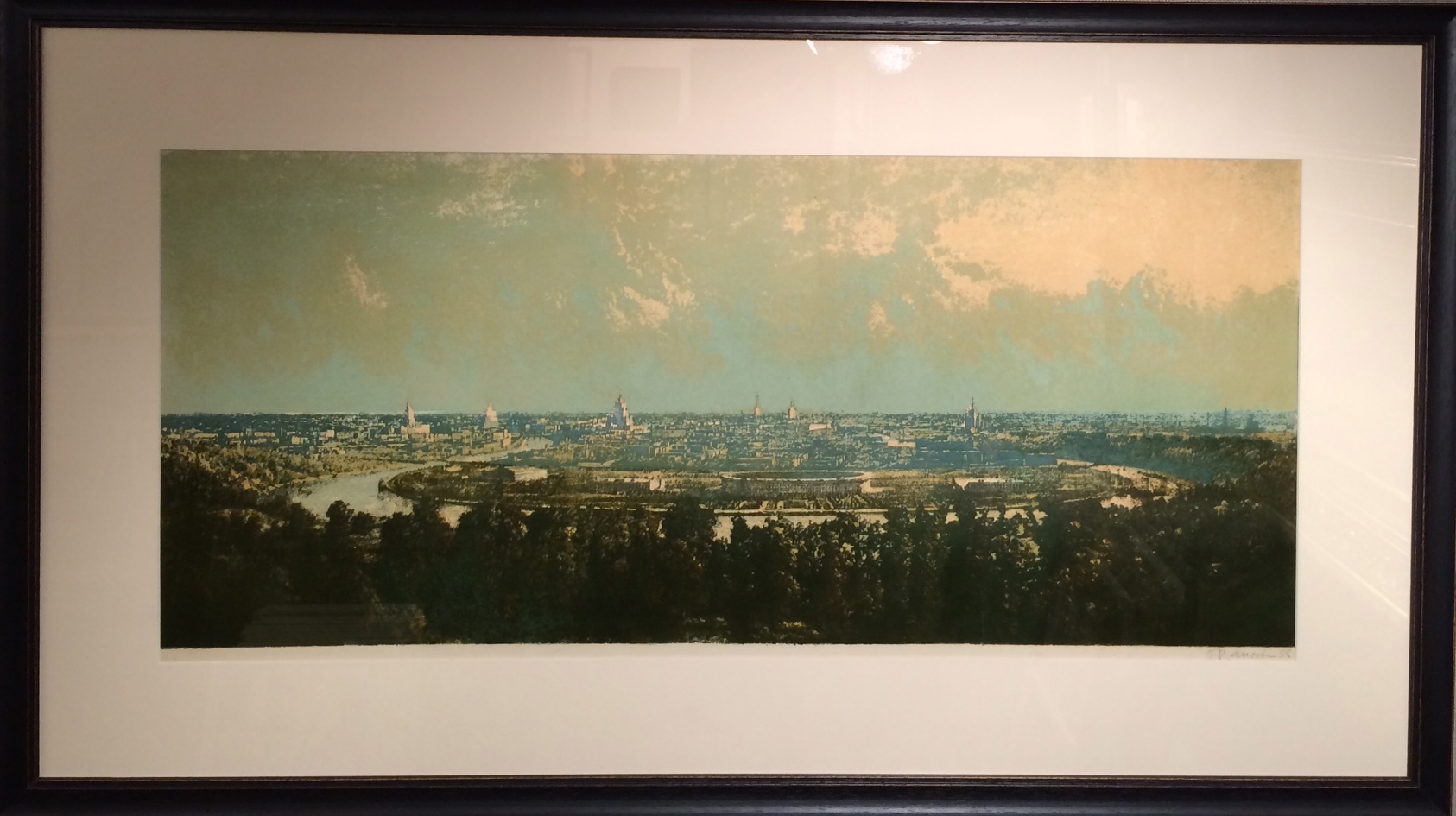 Ванеев Петр Иванович. Москва с Воробьевых гор. Ванеев Петр Иванович. Москва с Воробьевых гор.