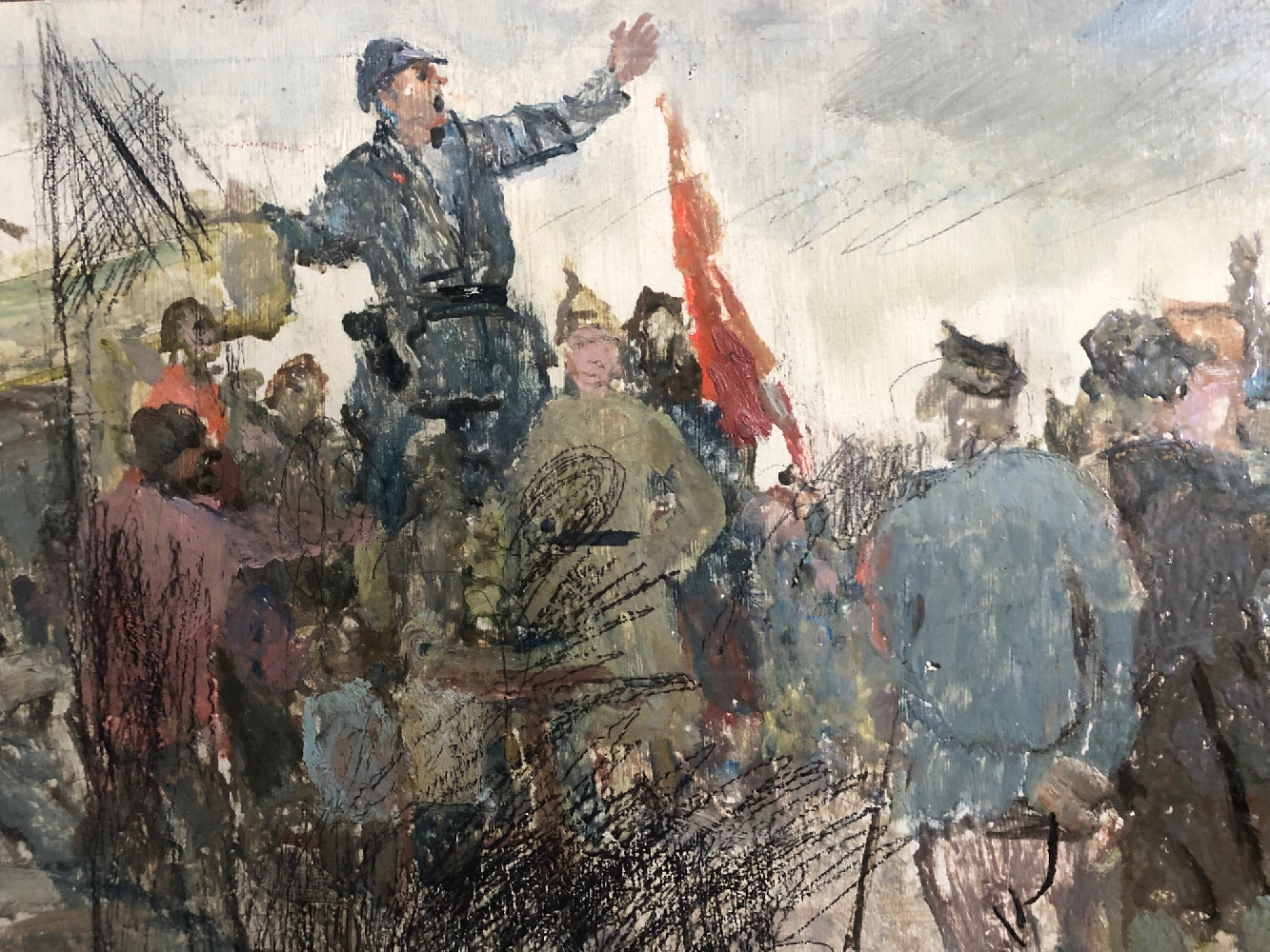 Герасимов Сергей Васильевич. Агитатор в деревне Герасимов Сергей Васильевич. Агитатор в деревне