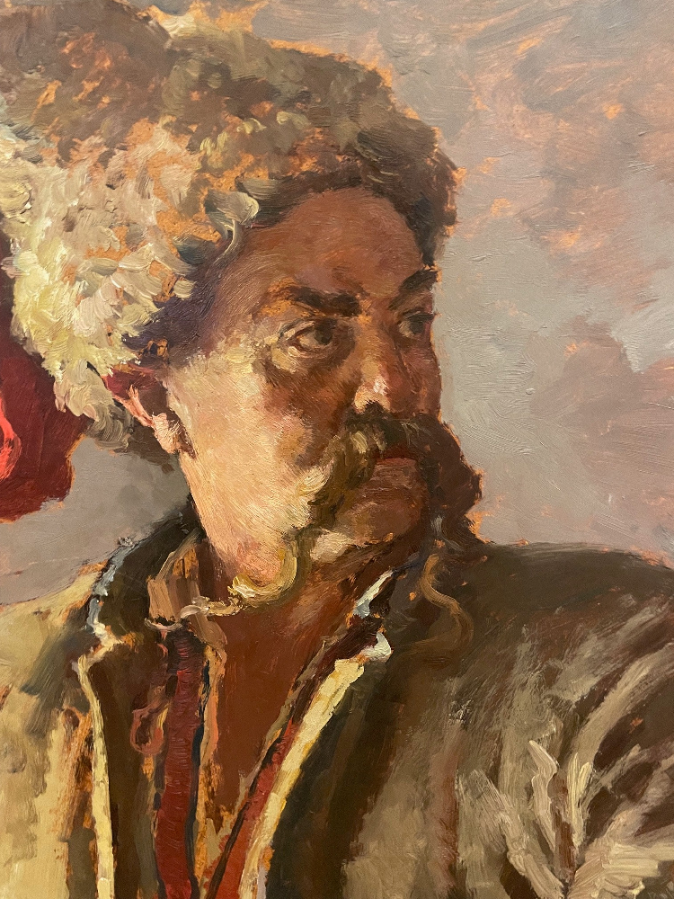 Овечкин Николай Васильевич. Эскиз к диораме «Запорожская сечь Овечкин Николай Васильевич. Эскиз к диораме «Запорожская сечь