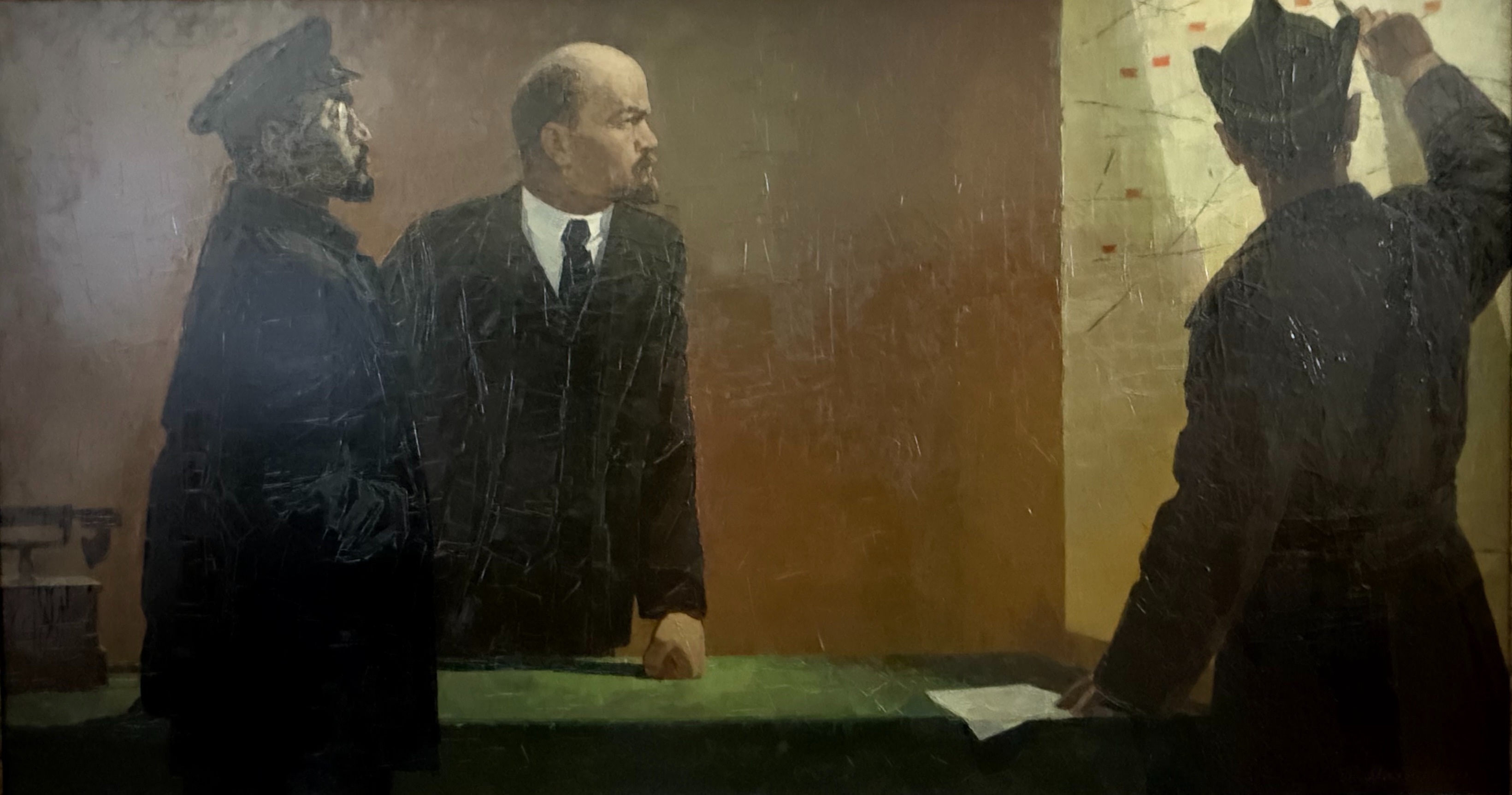 Мальцев Петр Тарасович. Ленин и Свердлов у карты