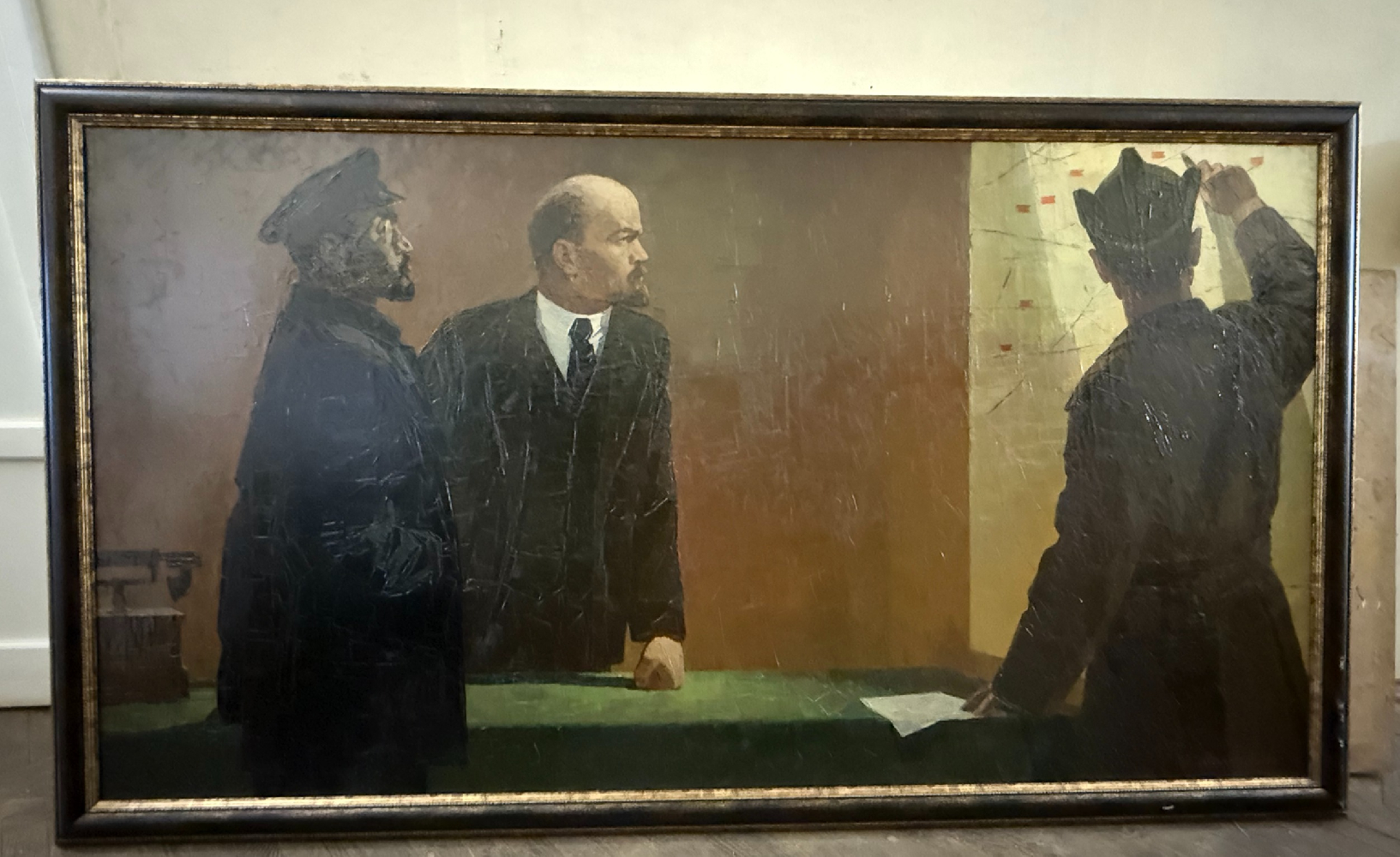 Мальцев Петр Тарасович. Ленин и Свердлов у карты