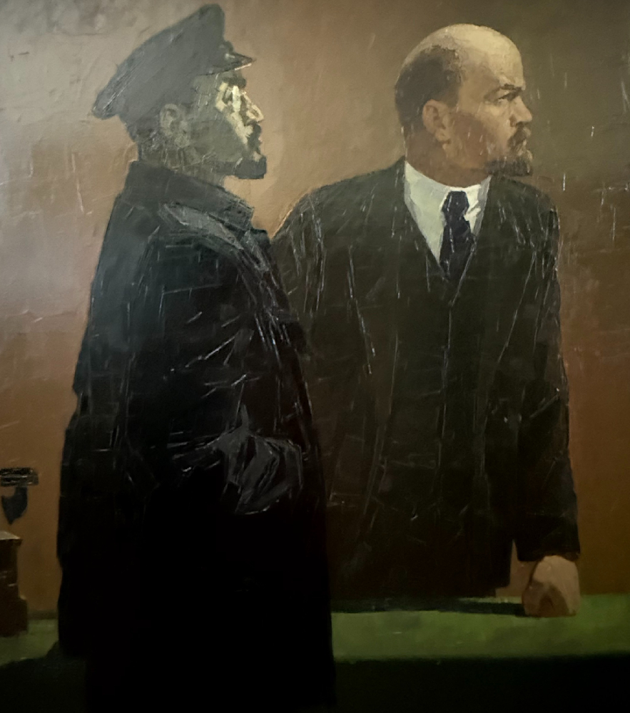 Мальцев Петр Тарасович. Ленин и Свердлов у карты