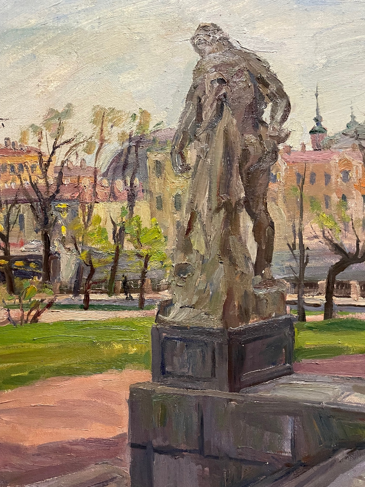 Антипин Николай Николаевич. Ленинград. Весна. Набережная Фонтанки.