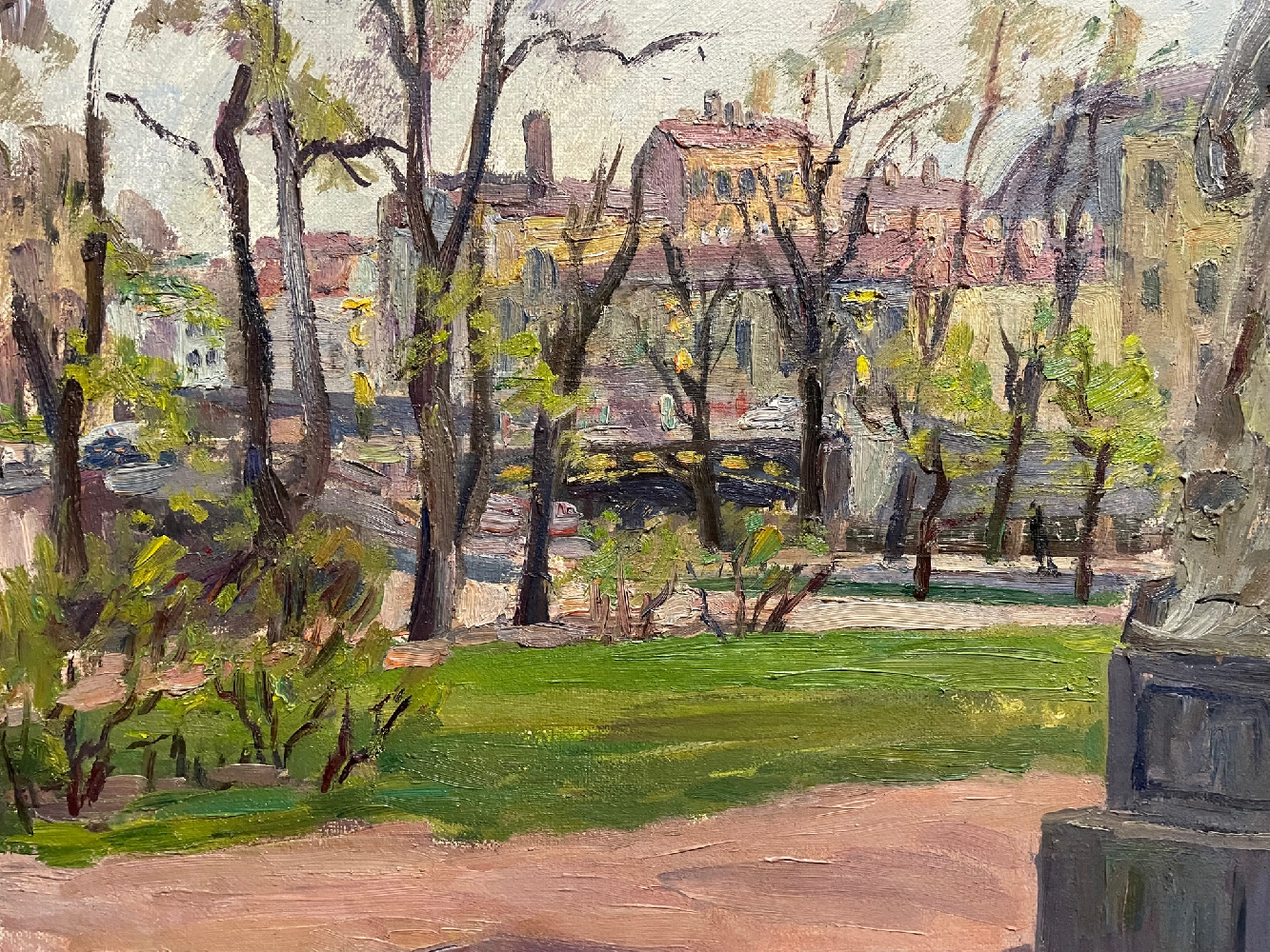 Антипин Николай Николаевич. Ленинград. Весна. Набережная Фонтанки.