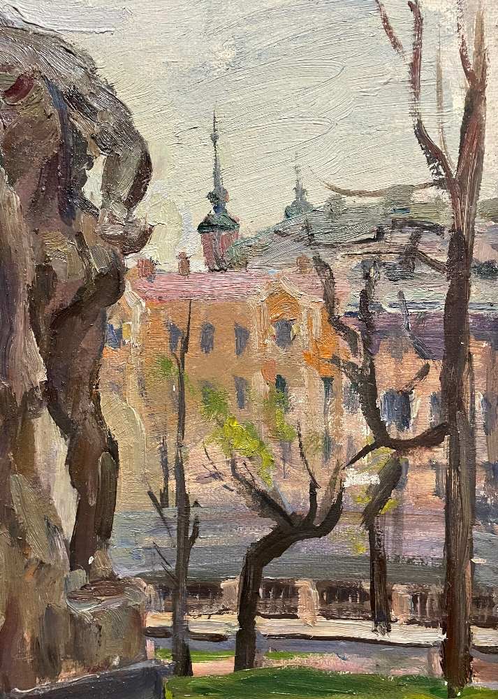 Антипин Николай Николаевич. Ленинград. Весна. Набережная Фонтанки.
