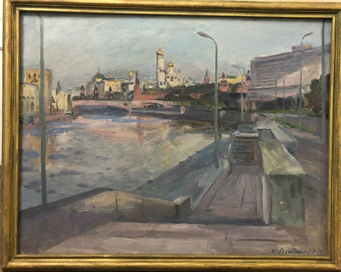 Антипин Николай Николаевич. Утро на Москва-реке Антипин Николай Николаевич. Утро на Москва-реке