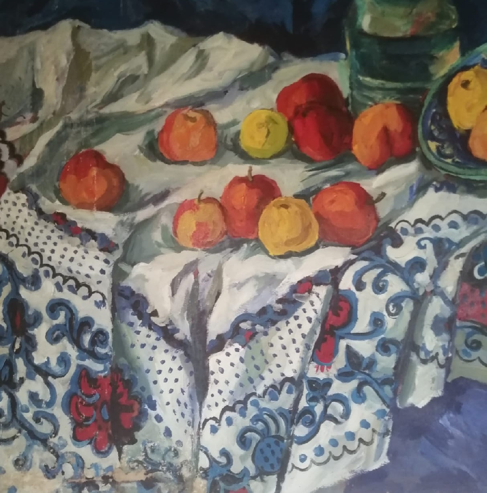 Овсянникова Елена Ивановна. Натюрморт с яблоками Овсянникова Елена Ивановна. Натюрморт с яблоками