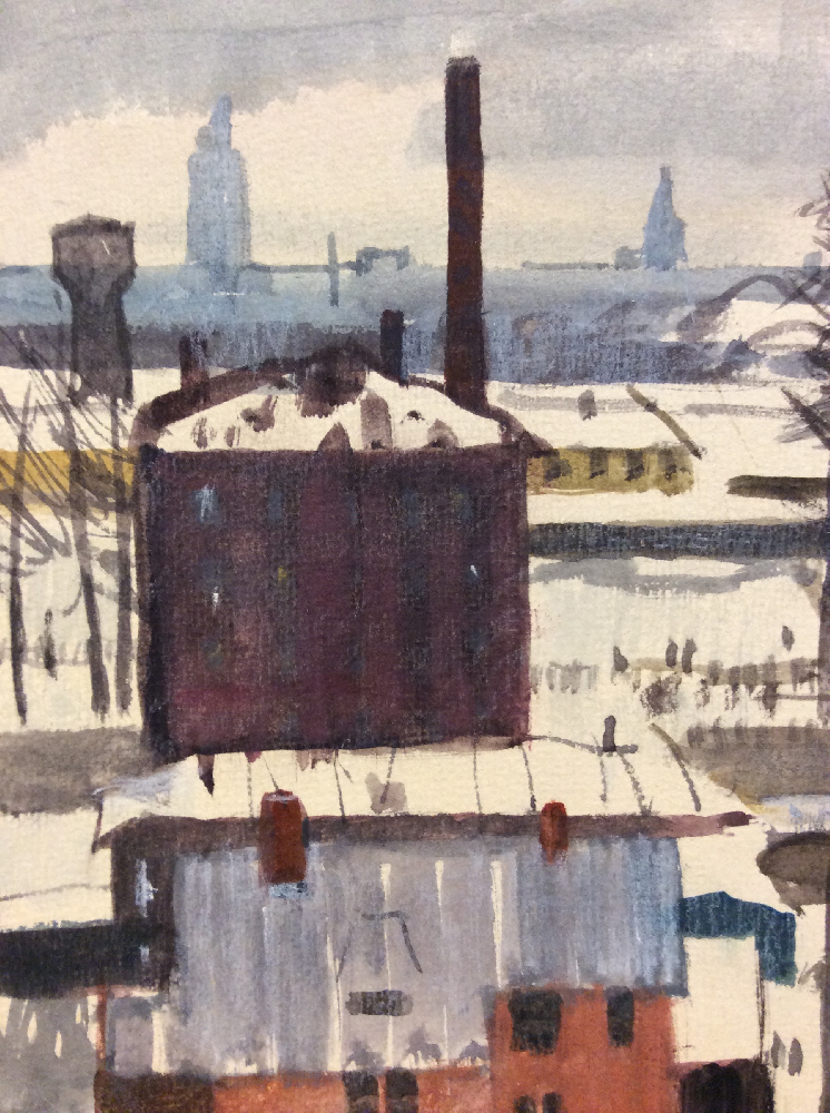 Васин Александр Андреевич. Москва. Индустриальный пейзаж Васин Александр Андреевич. Москва. Индустриальный пейзаж