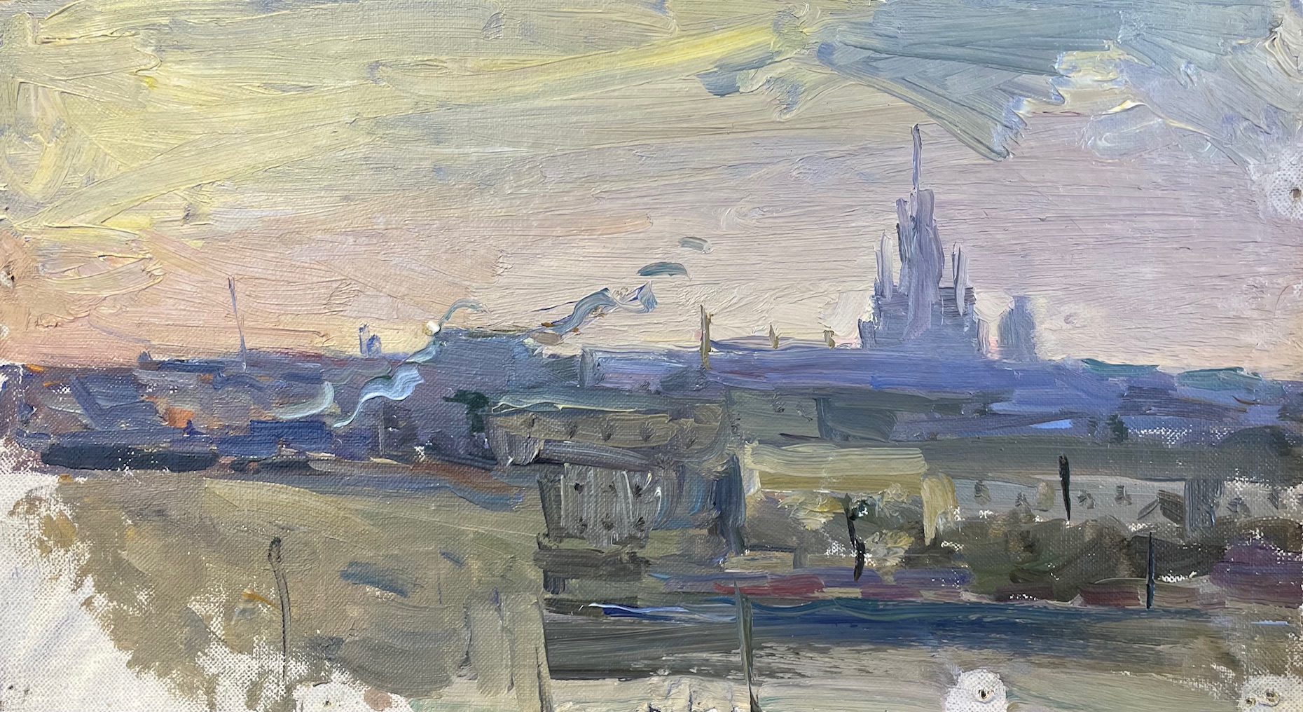 Чебаков Никита Никанорович. Москва. Вид на высотку Чебаков Никита Никанорович. Москва. Вид на высотку