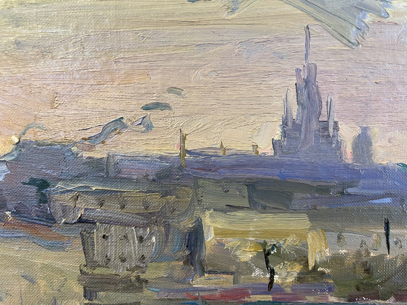 Чебаков Никита Никанорович. Москва. Вид на высотку Чебаков Никита Никанорович. Москва. Вид на высотку