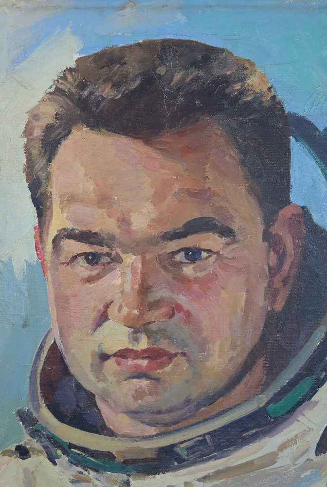 Бабаев Джимшуд Ибрагимович. Портрет космонавта Гречко Георгия Михайловича Бабаев Джимшуд Ибрагимович. Портрет космонавта Гречко Георгия Михайловича