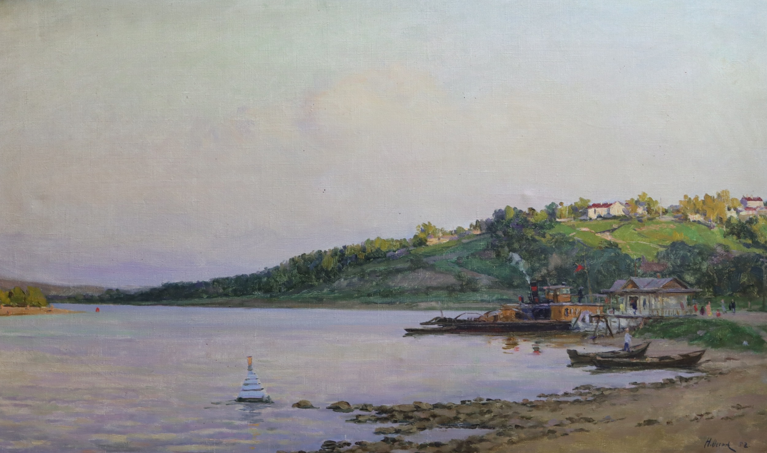 Осенев Николай Иванович. На Оке