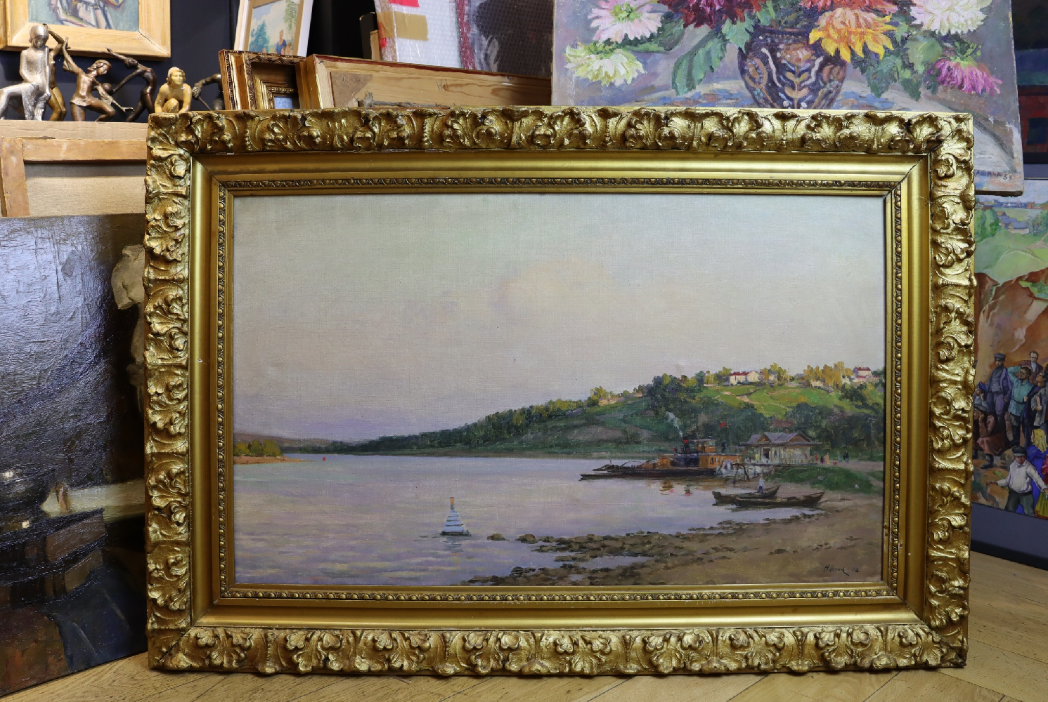 Осенев Николай Иванович. На Оке