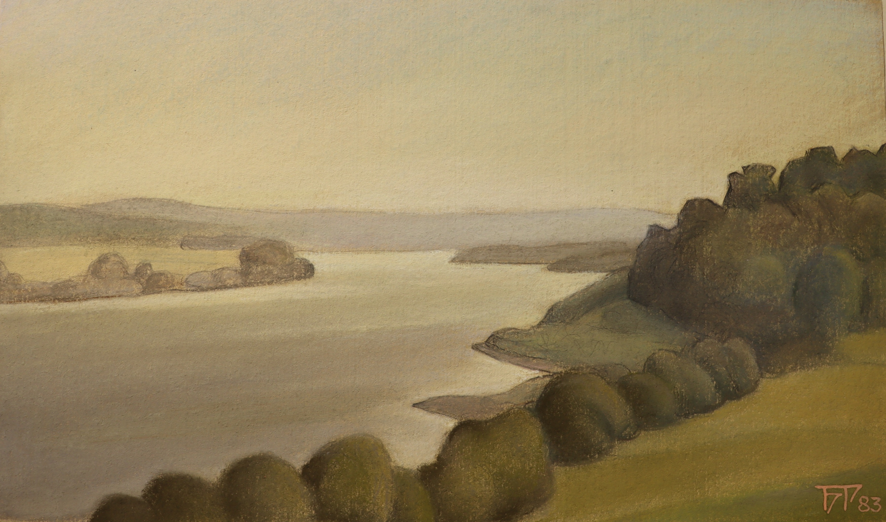 Смирнов-Русецкий Борис Алексеевич. Берега Оки. Пущино