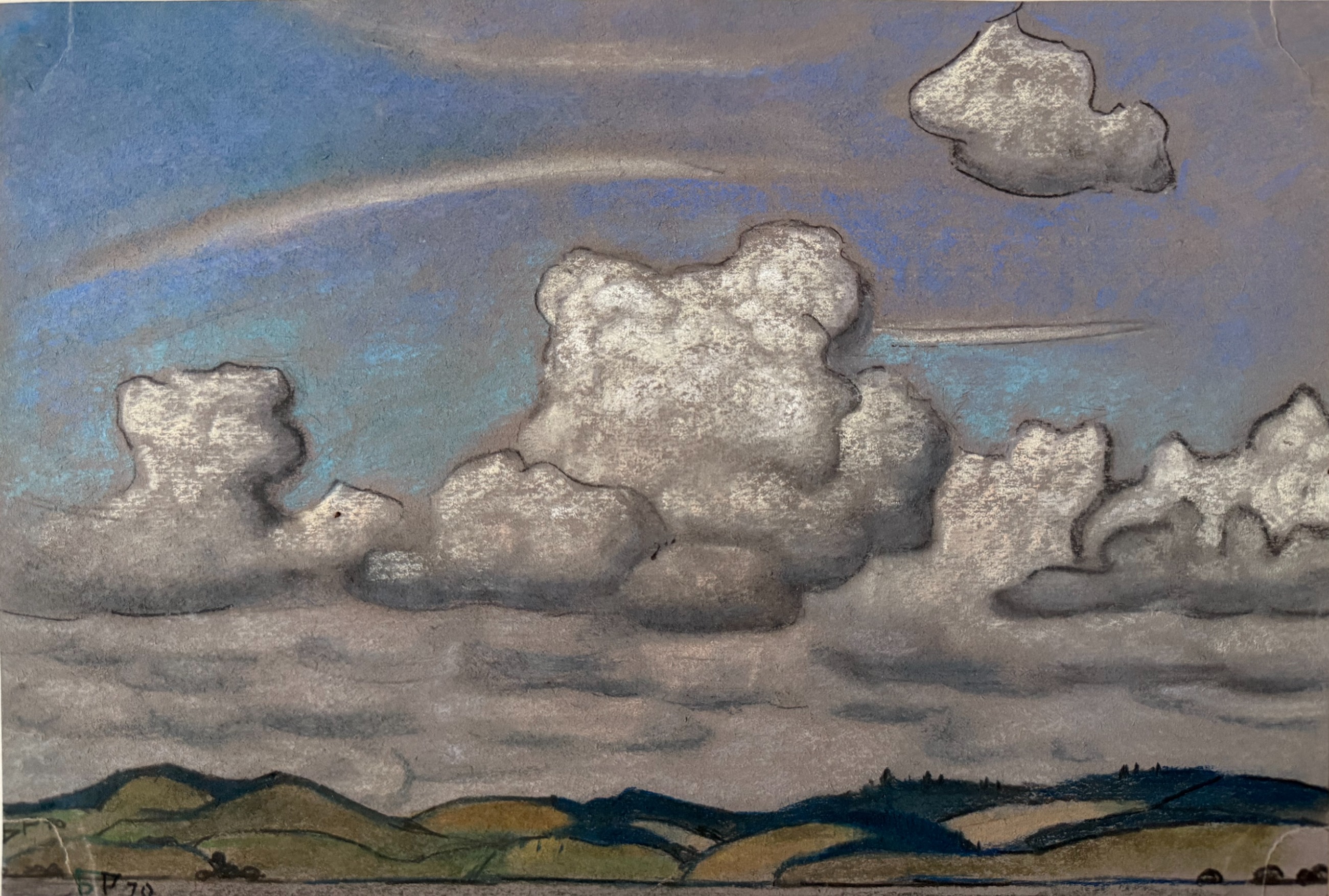 Смирнов-Русецкий Борис Алексеевич. Себеж. Облака над озером