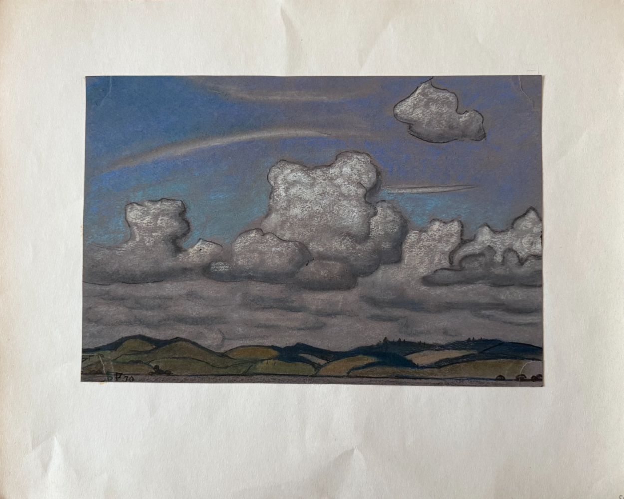 Смирнов-Русецкий Борис Алексеевич. Себеж. Облака над озером