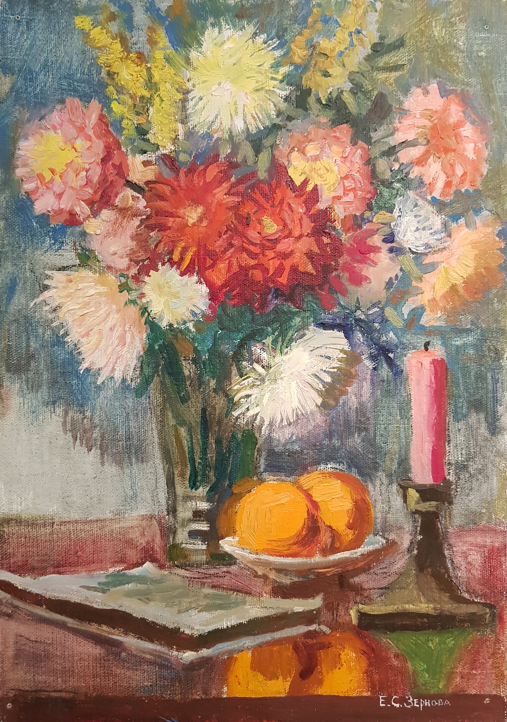 Зернова Екатерина Сергеевна. Натюрморт со свечей Зернова Екатерина Сергеевна. Натюрморт со свечей