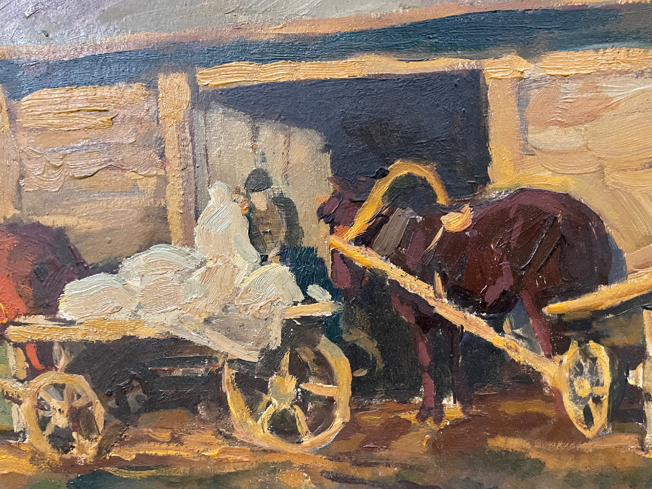 Попов Игорь Александрович. Лошадки у мельницы Попов Игорь Александрович. Лошадки у мельницы