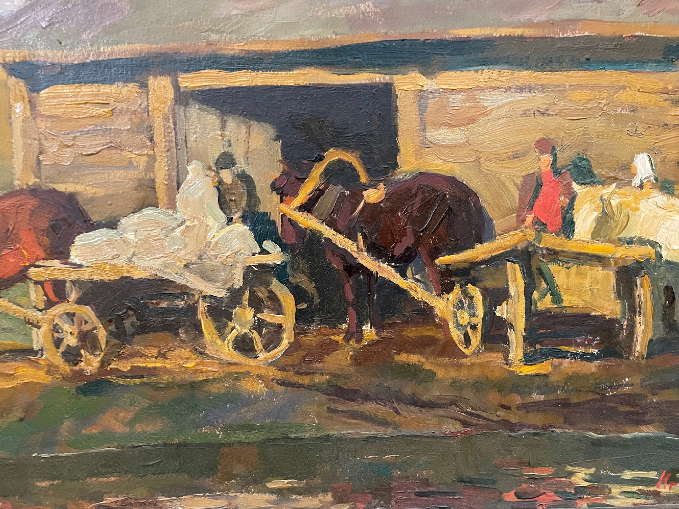 Попов Игорь Александрович. Лошадки у мельницы Попов Игорь Александрович. Лошадки у мельницы