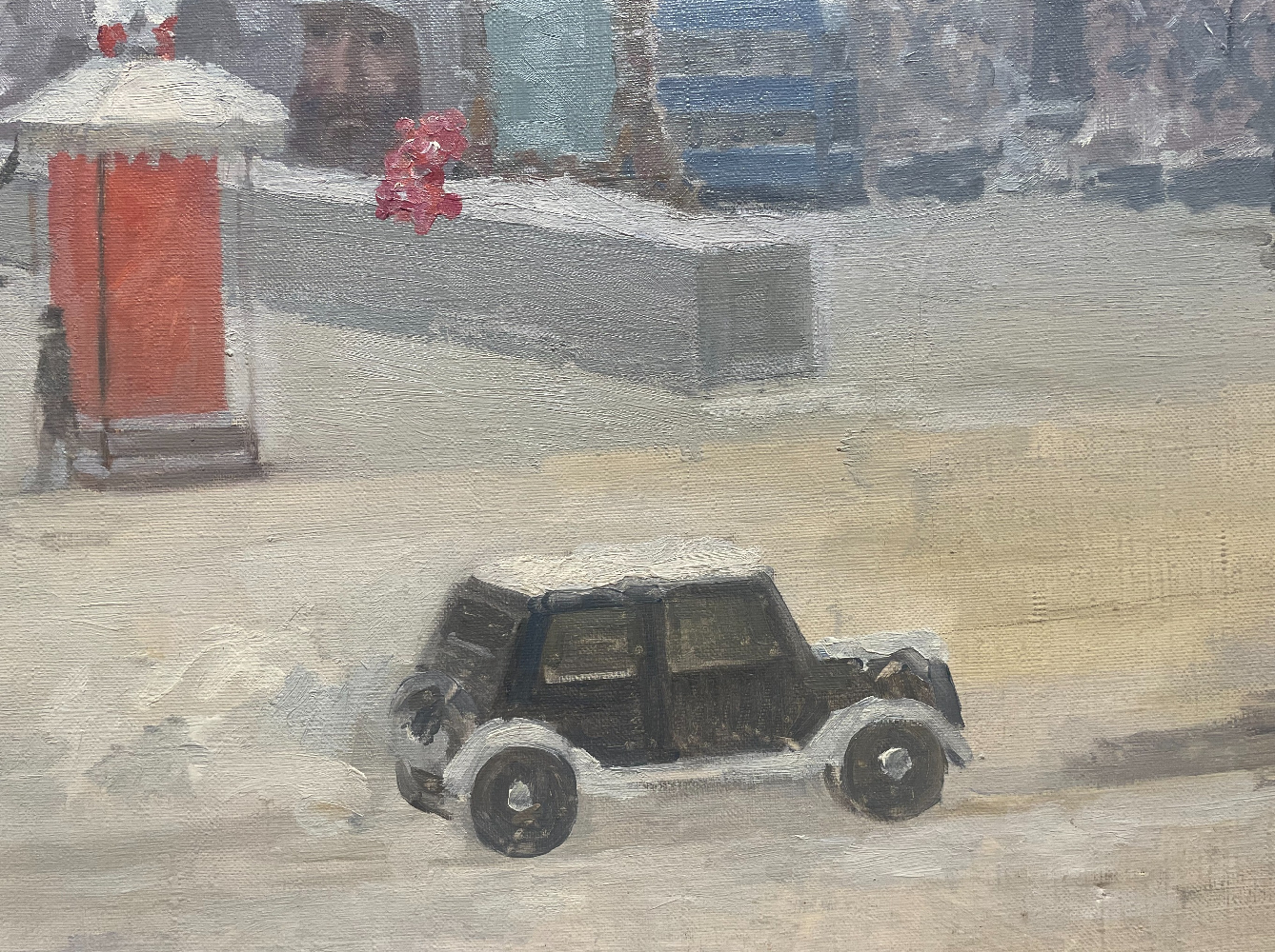 Пичугин Сергей Иванович. Пушкинская площадь в канун Нового года. Пичугин Сергей Иванович. Пушкинская площадь в канун Нового года.
