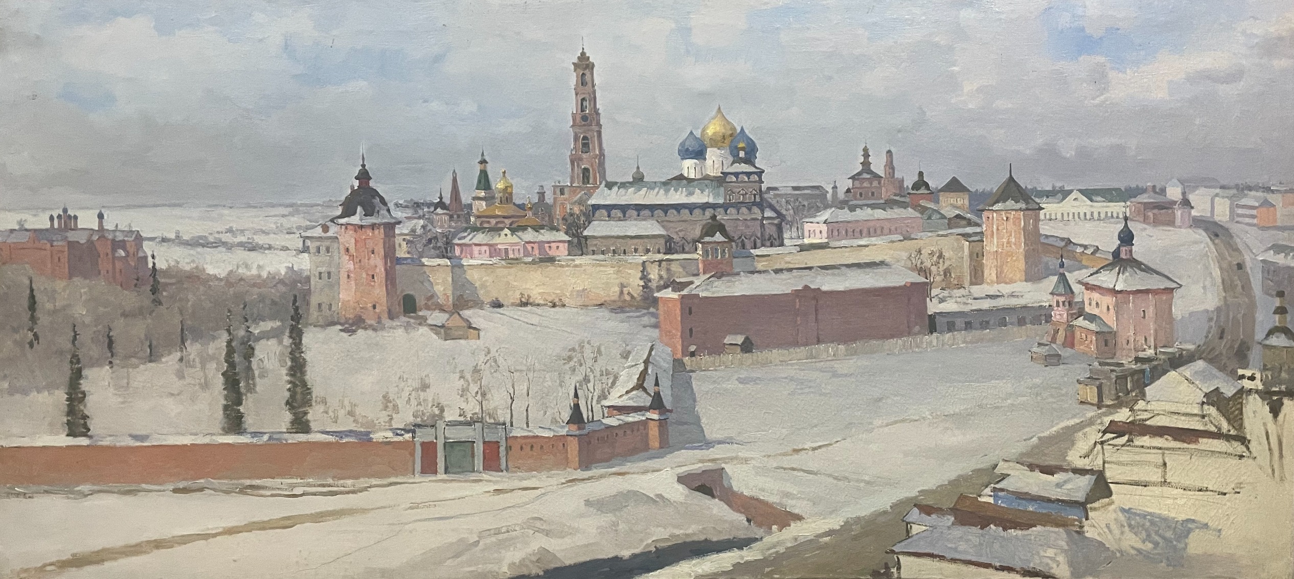 Пичугин Сергей Иванович. Вид на Троице-Сергиеву лавру Пичугин Сергей Иванович. Вид на Троице-Сергиеву лавру
