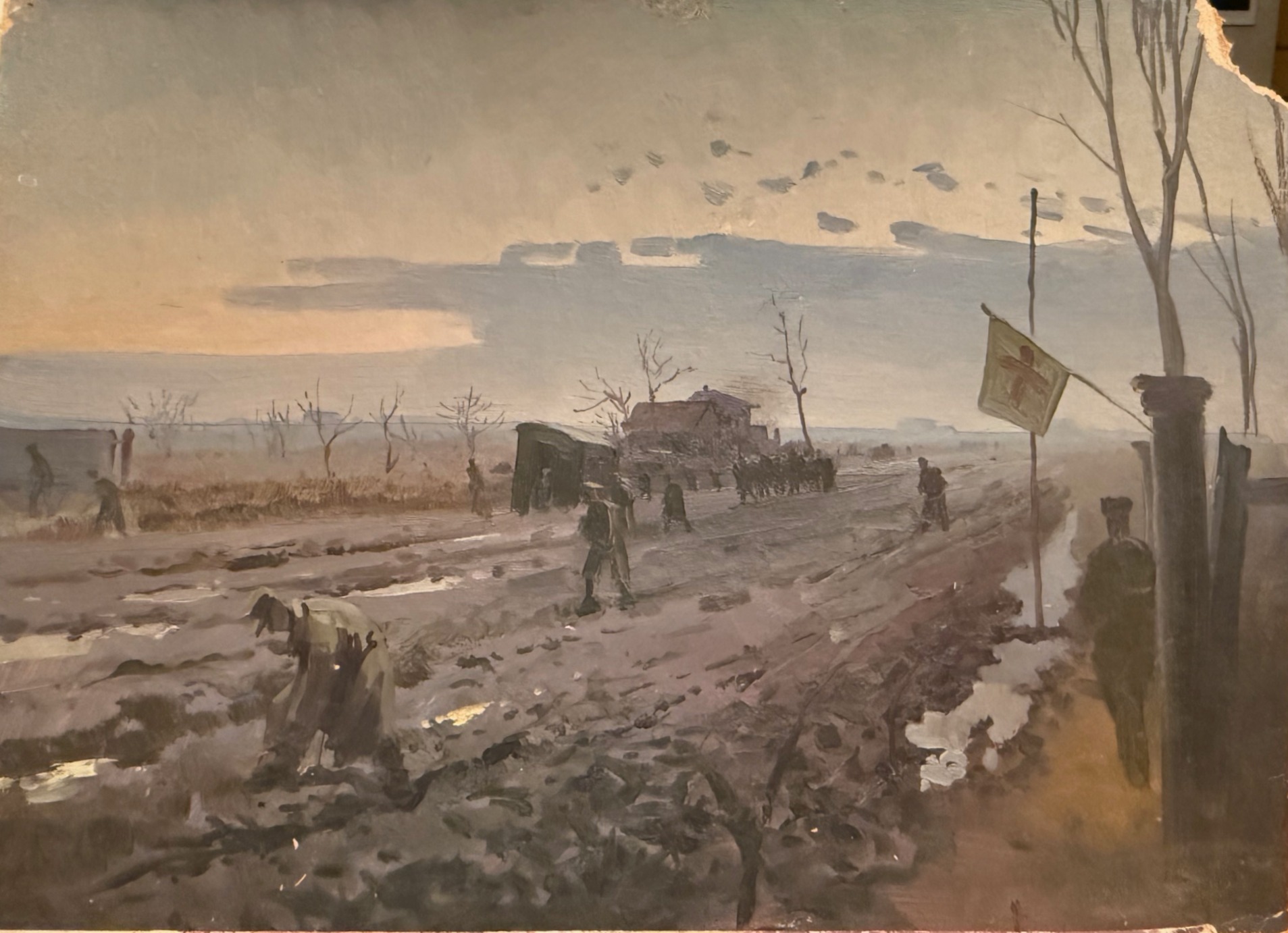 Котов Николай Георгиевич. Дорога у медсанбата