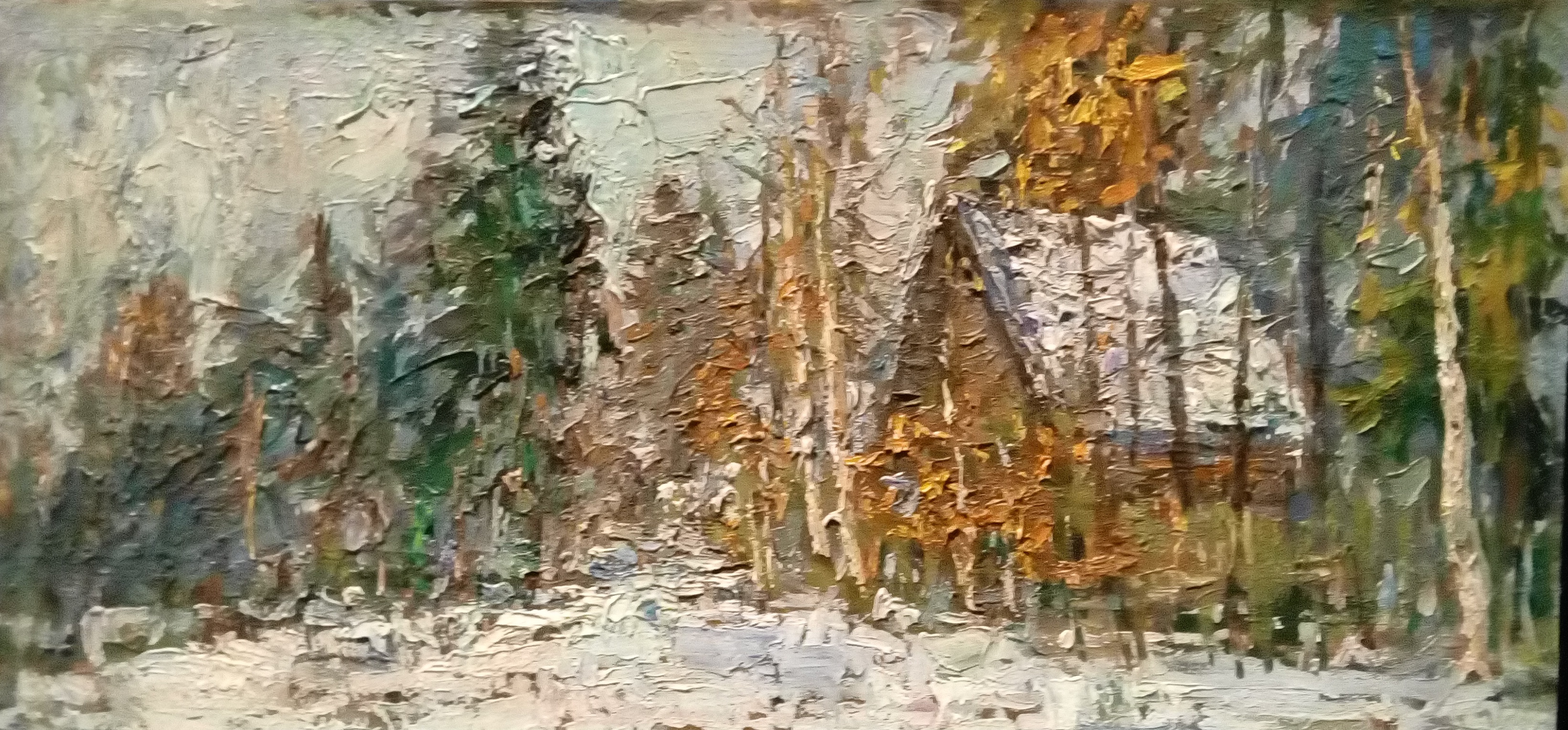 Безикович Борис Николаевич. Домик в лесу Безикович Борис Николаевич. Домик в лесу
