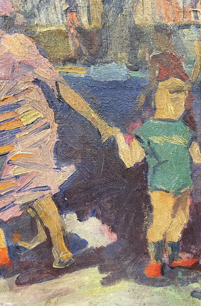 Неизвестный художник . В зоопарке. Неизвестный художник . В зоопарке.