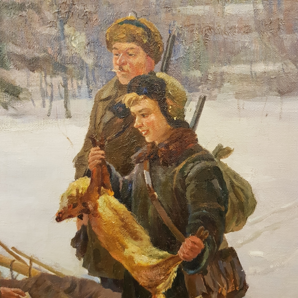 Неизвестный художник . Удачная охота Неизвестный художник . Удачная охота
