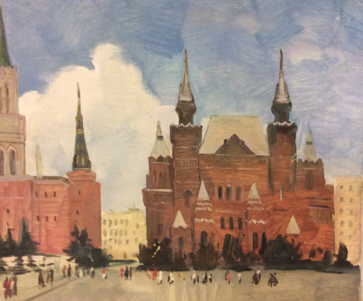 Неизвестный художник . Красная площадь Неизвестный художник . Красная площадь
