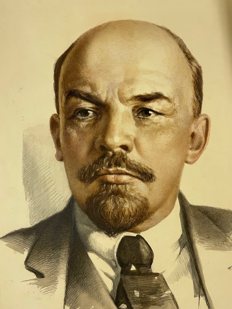 Неизвестный художник . Портрет В. И. Ленина