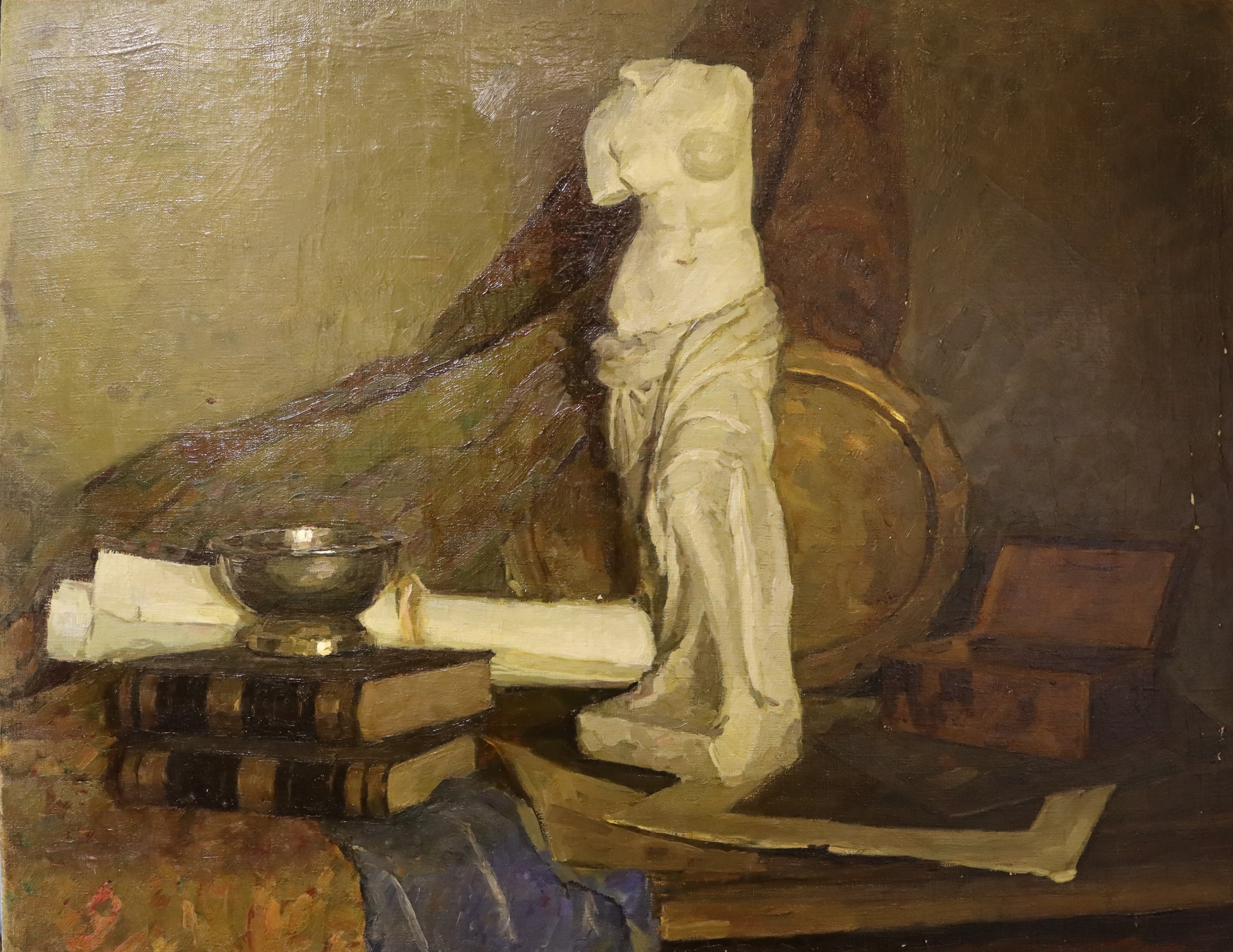 Биргер Борис Георгиевич. Натюрморт. Венера и книги Биргер Борис Георгиевич. Натюрморт. Венера и книги