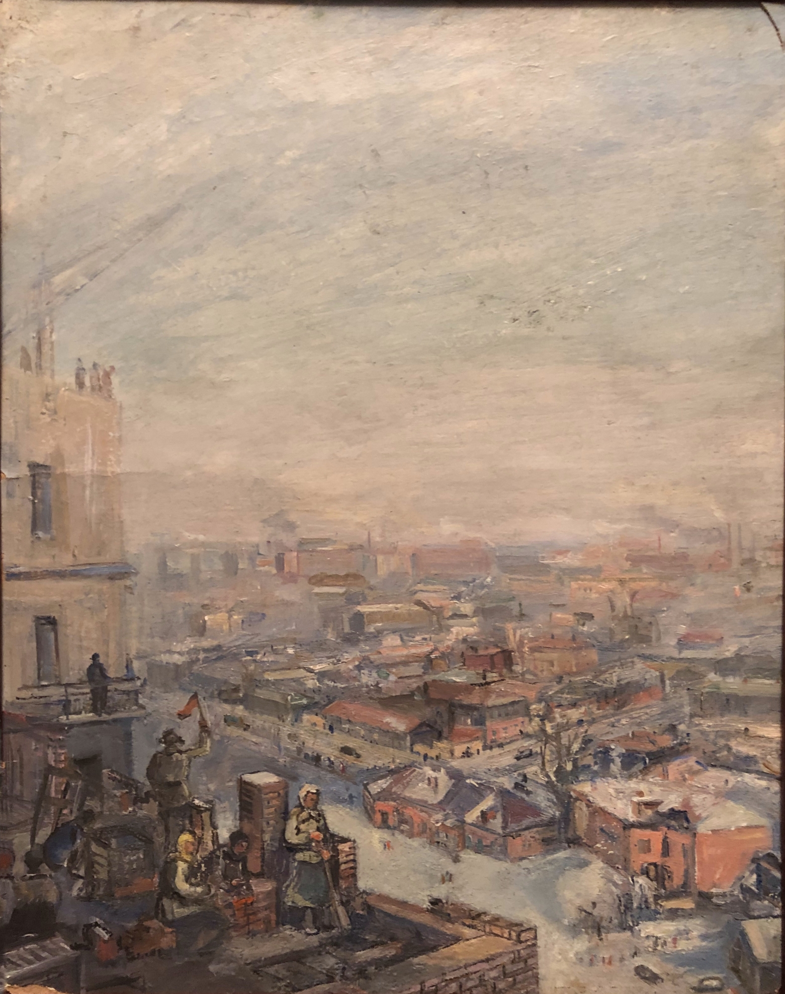 Лабас Александр Аркадьевич. Москва. Стройка. Лабас Александр Аркадьевич. Москва. Стройка.