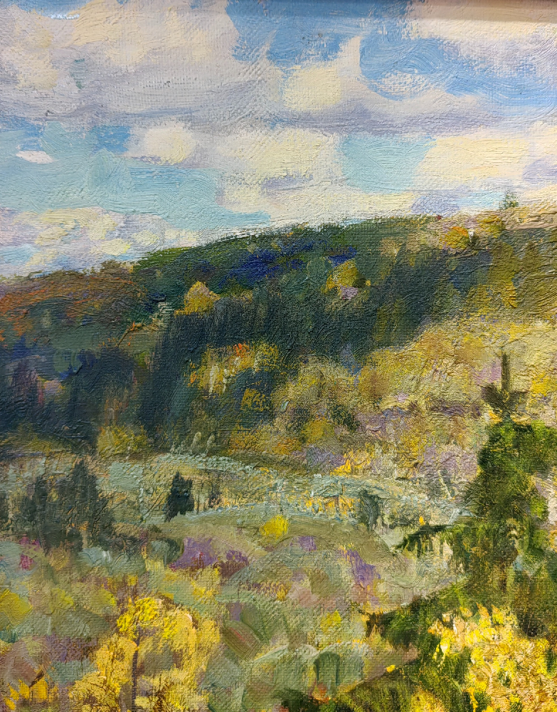 Дмитриевский Виктор Константинович. Лесная речка. Осень