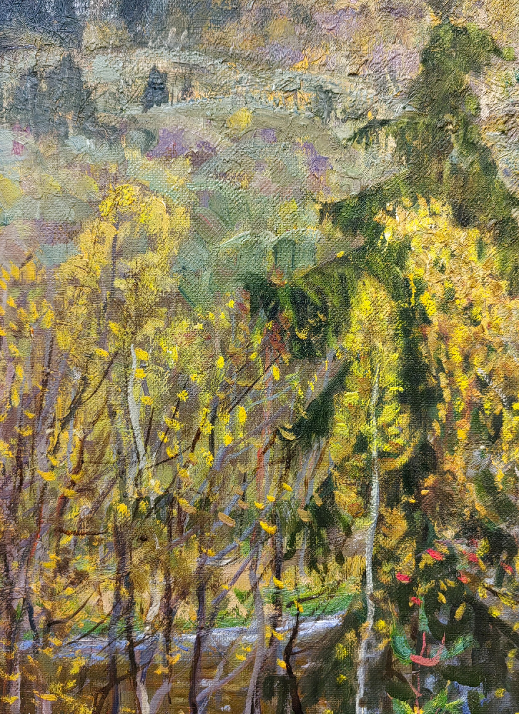 Дмитриевский Виктор Константинович. Лесная речка. Осень