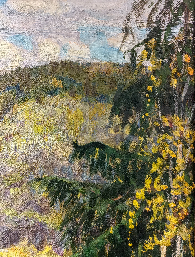 Дмитриевский Виктор Константинович. Лесная речка. Осень