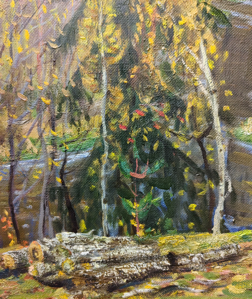 Дмитриевский Виктор Константинович. Лесная речка. Осень