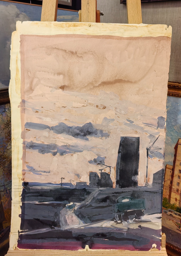 Бурмистров Борис Алексеевич. Урбанистический пейзаж