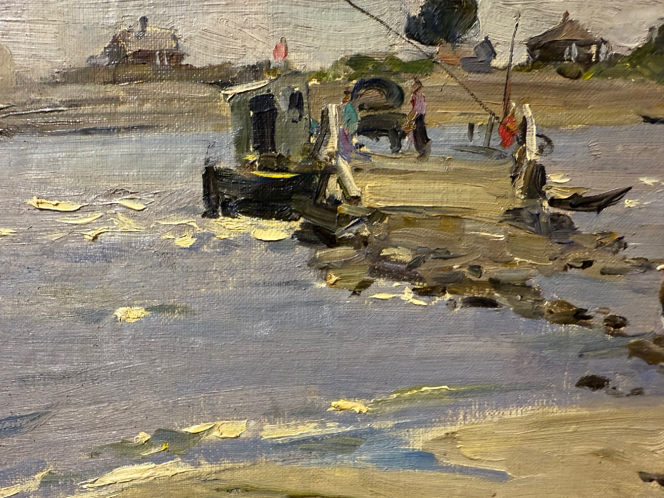 Токарев Владимир Федорович. Паром на реке