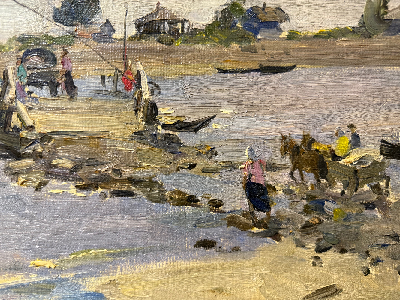 Токарев Владимир Федорович. Паром на реке